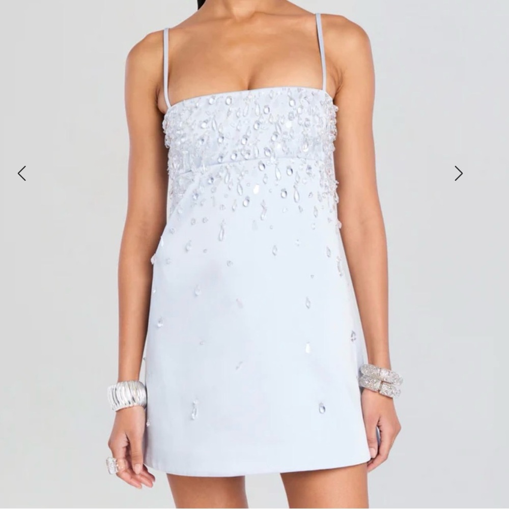 Elegant White Embellished Dress